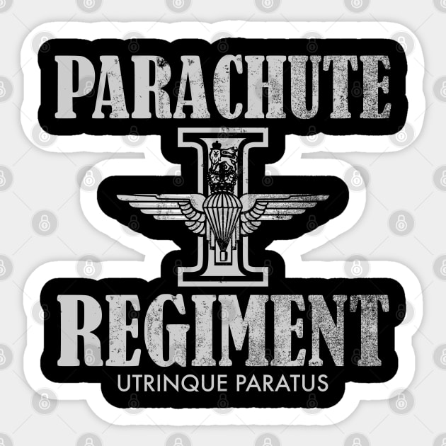 1 Para - 1st Battalion Parachute Regiment (distressed) Sticker by TCP